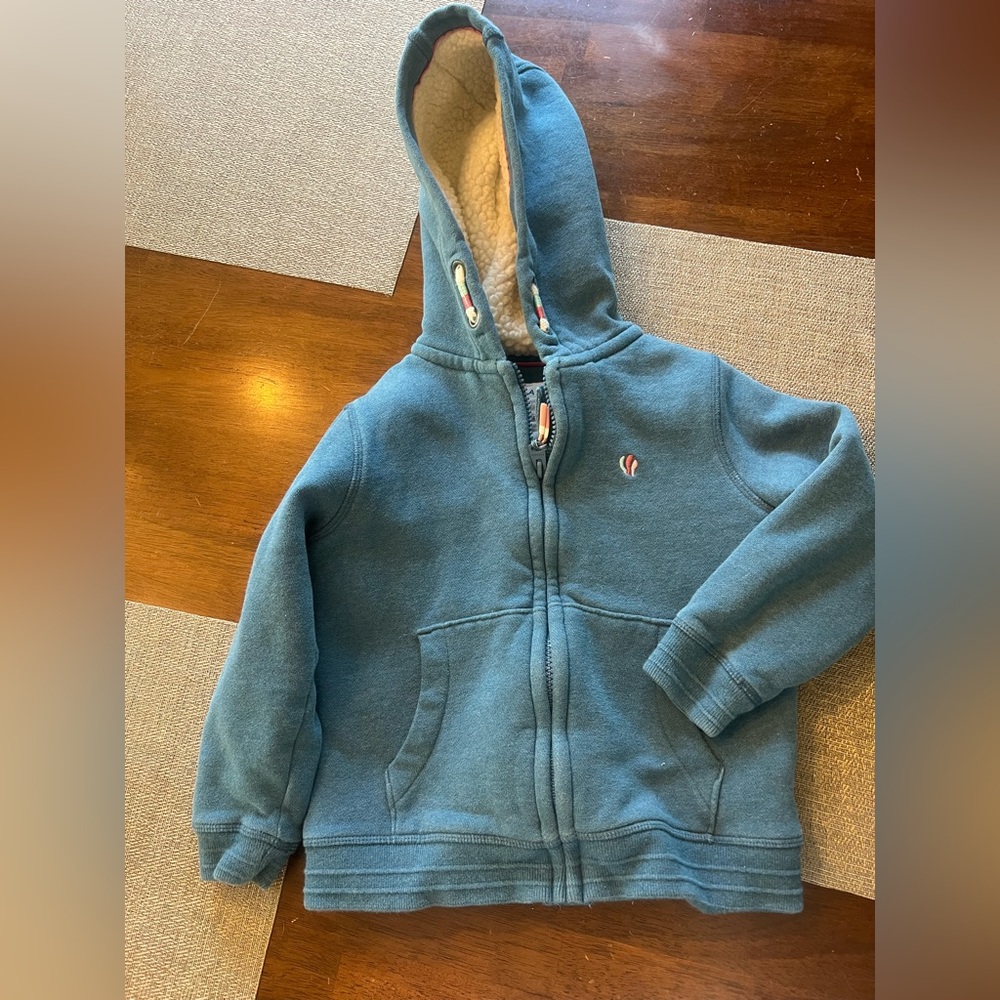 Fat Face Sherpa‎ lined zip up sweatshirt